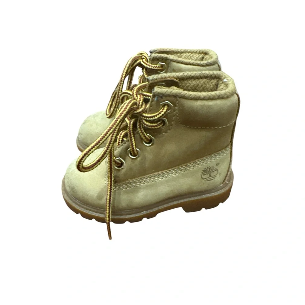 Timberland Kids Tan Lace-Up Boots